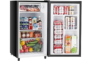 Sweetcrispy Small Mini Freezer with 3.2 Cu. Ft Capacity