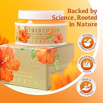 Amazon.com: Jigott - Hibiscus Flower Vital Cream 3.38 FL OZ/ 100ml