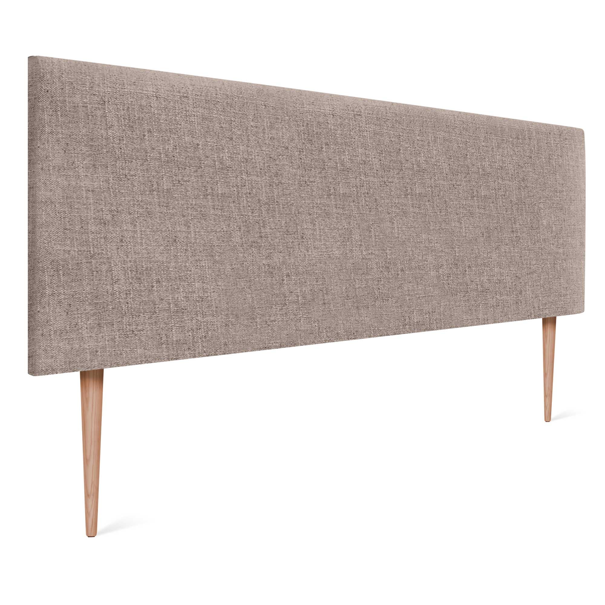 DHOME Tête de lit en Lin Naturel uni avec Pieds Tête de lit rembourrée Chambre à Coucher Moderne Top Trending (Terrain, 160x105cm avec Pieds (Lits 150/160))