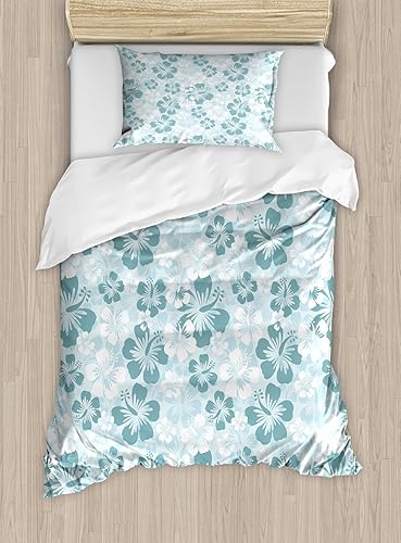 Miniatura 633 de Ambesonne Juego de funda de edredón de brújula, ilustración de mapa del mundo, marinero marítimo, equipo de vida monocromático, juego de ropa