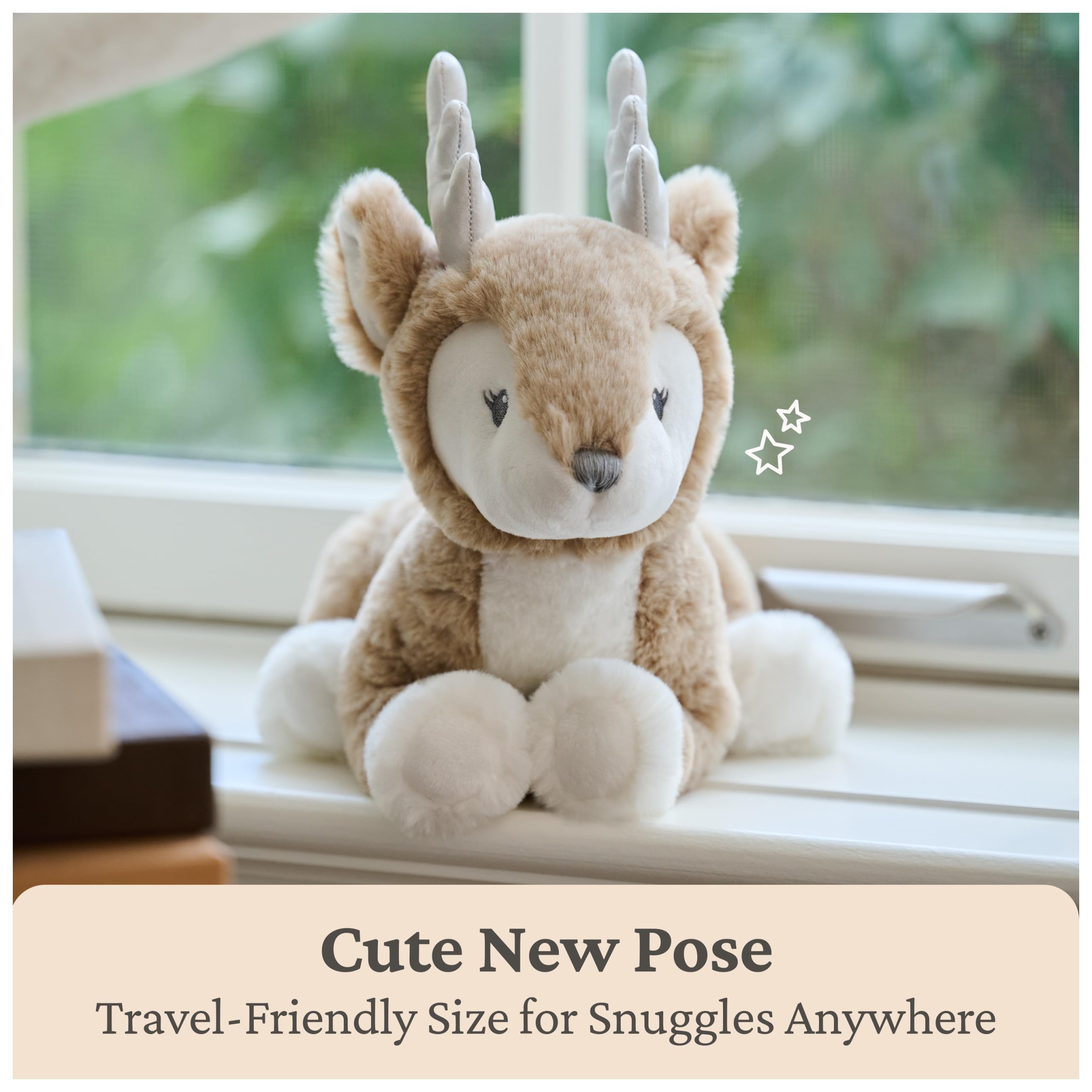 GUND Peluche di cervo in acero, peluche per neonati e bambini, marrone, 25,4 cm