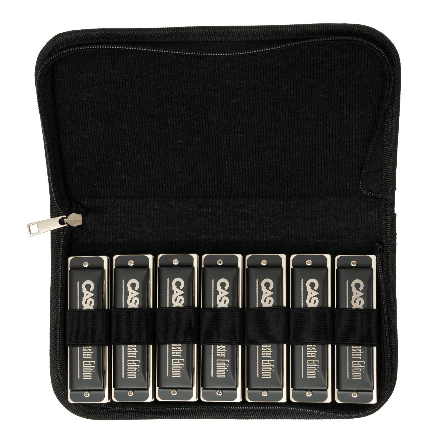 HH 2248 CASCHA Master Edition Harmonica Set mit Tasche, diatonisch, 7 Tonarten: C - D – E – F – G – A – Bb