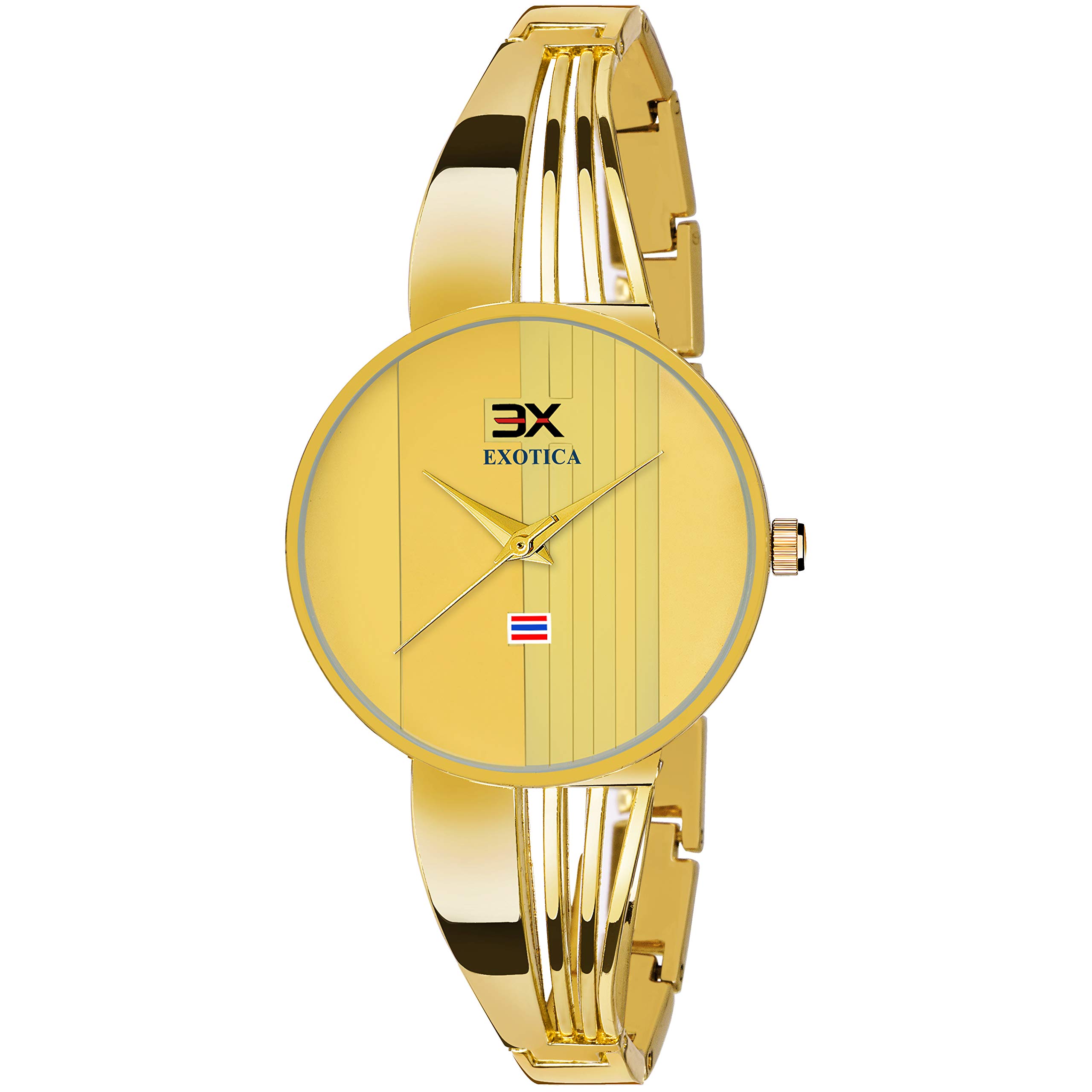 Exotica Fashions Stainless Steel Analogue Gold Ladies Wrist Watch (B085ZXGYPY) Amazon Price History, Amazon Price Tracker