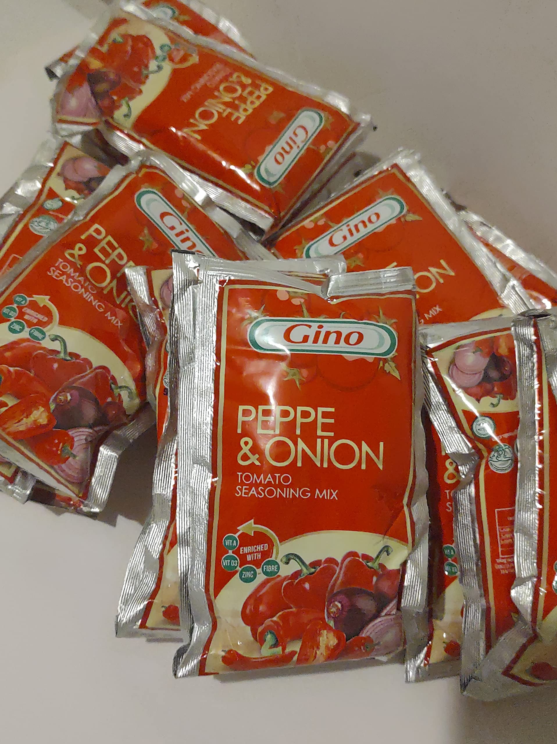 Gino Peppe & Onion Tomato Seasoning Mix, 3 Sachet Pack