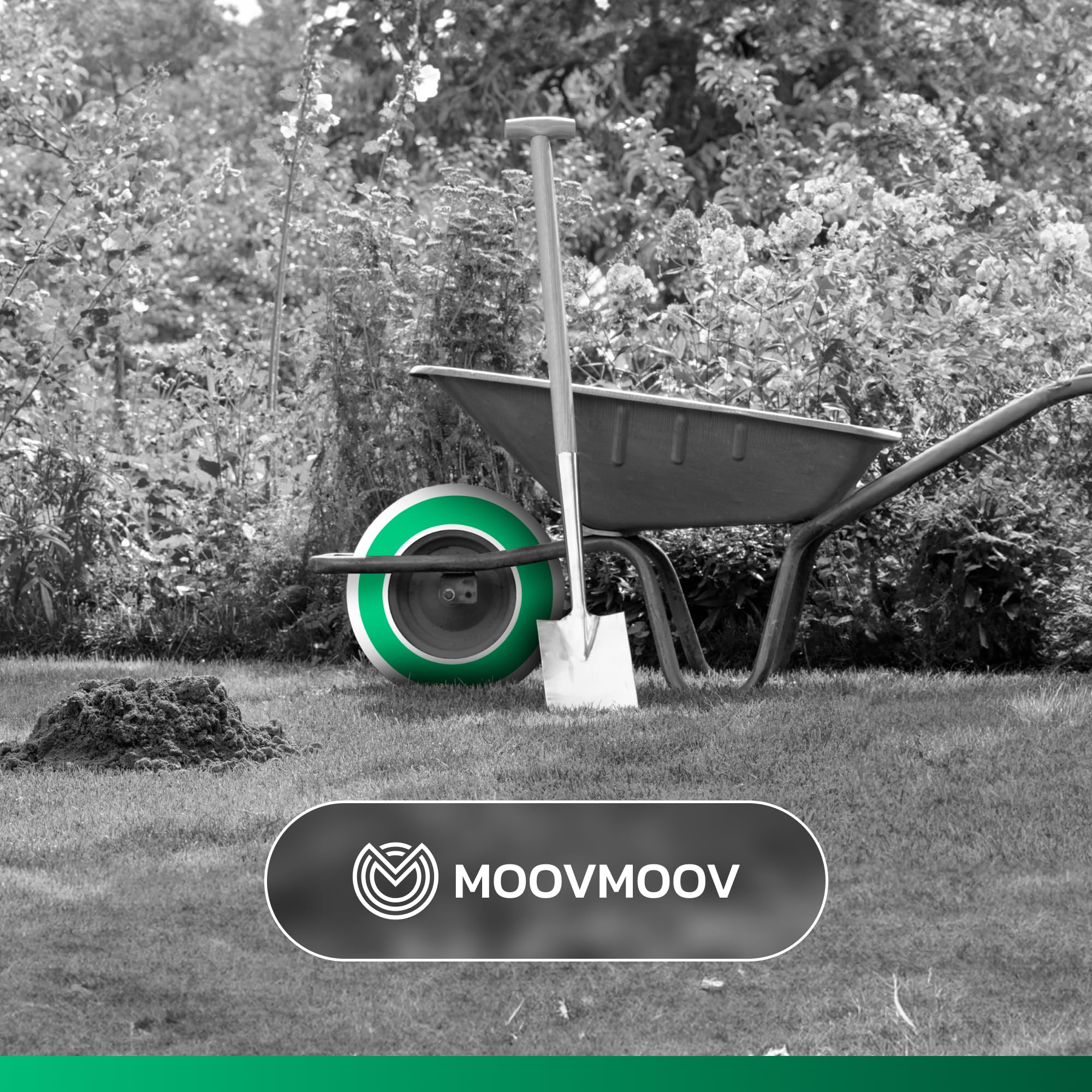 MoovMoov Chambre à Air pour Pneus 4.00-8 et 4.80/4.00-8 - Pour Brouette, Chariot et Remorque - Jante 8 pouces - Lot de 2