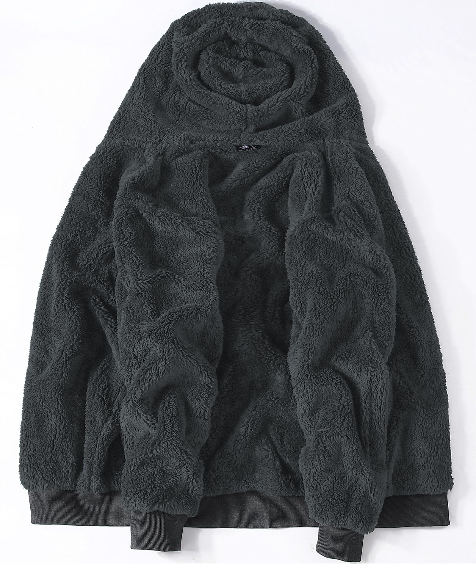 igeekwell Sudadera con Capucha para Hombre de Forro Polar Pesado Sudadera con Capucha Cómoda y Cálida Informal Chaqueta de Forro Polar para Hombre con Capucha y Cremallera