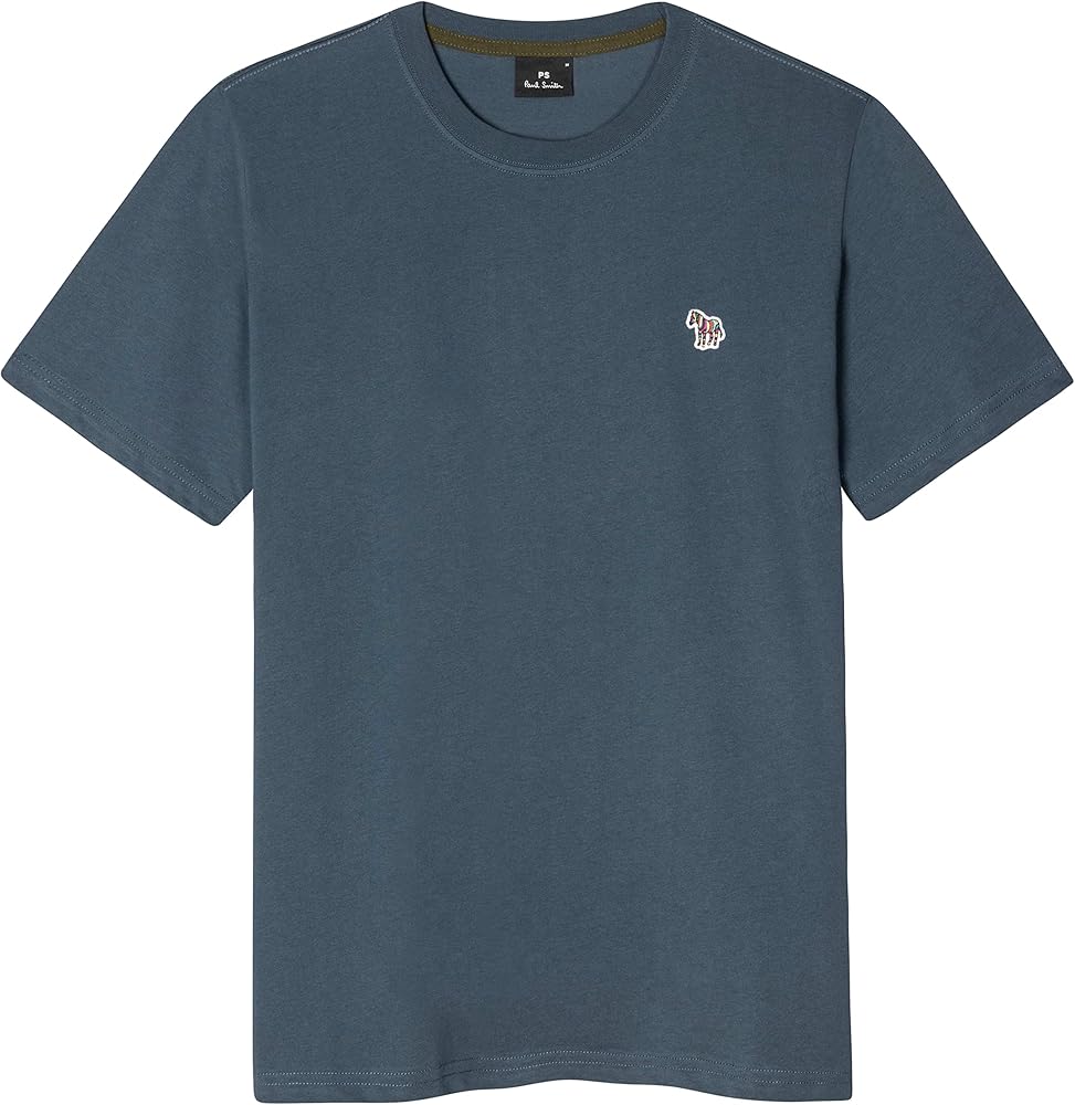Amazon.com: PS Paul Smith Mens SS REG FIT Tshirt Zebra Badge 