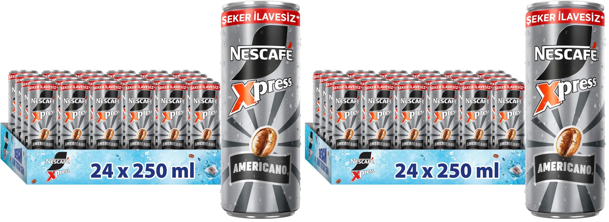 Nescafé Xpress Americano Şekersiz Soğuk Kahve 250 ml x 24 (2 paketi)