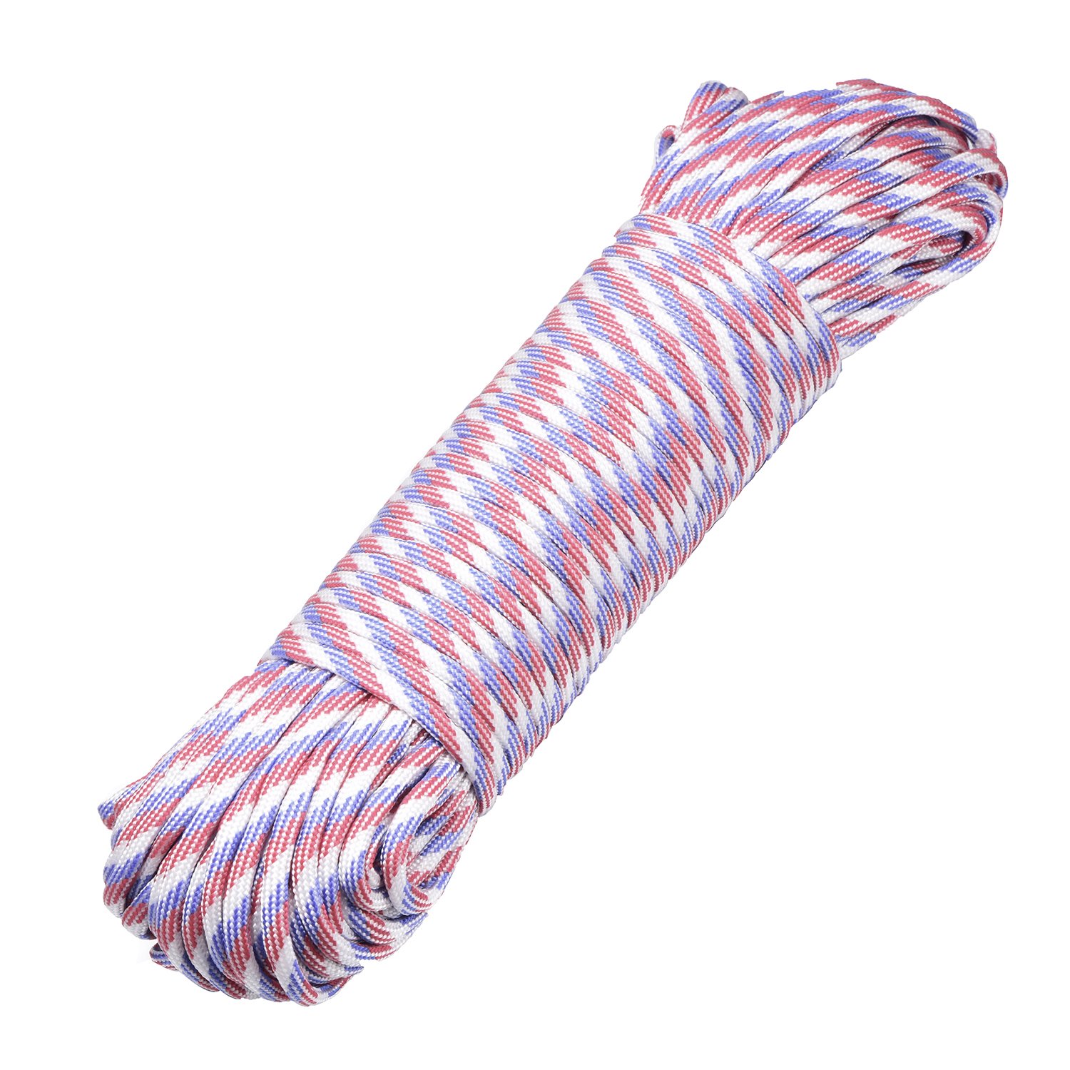 DonDon Cuerda de 30 Metros de Nylon Cuerda de Paracord Cuerda de Supervivencia para Actividades al Aire Libre, para Camping y para Manualidades 4 mm – 7 filamentos Verde Oscuro Camouflage — view 29