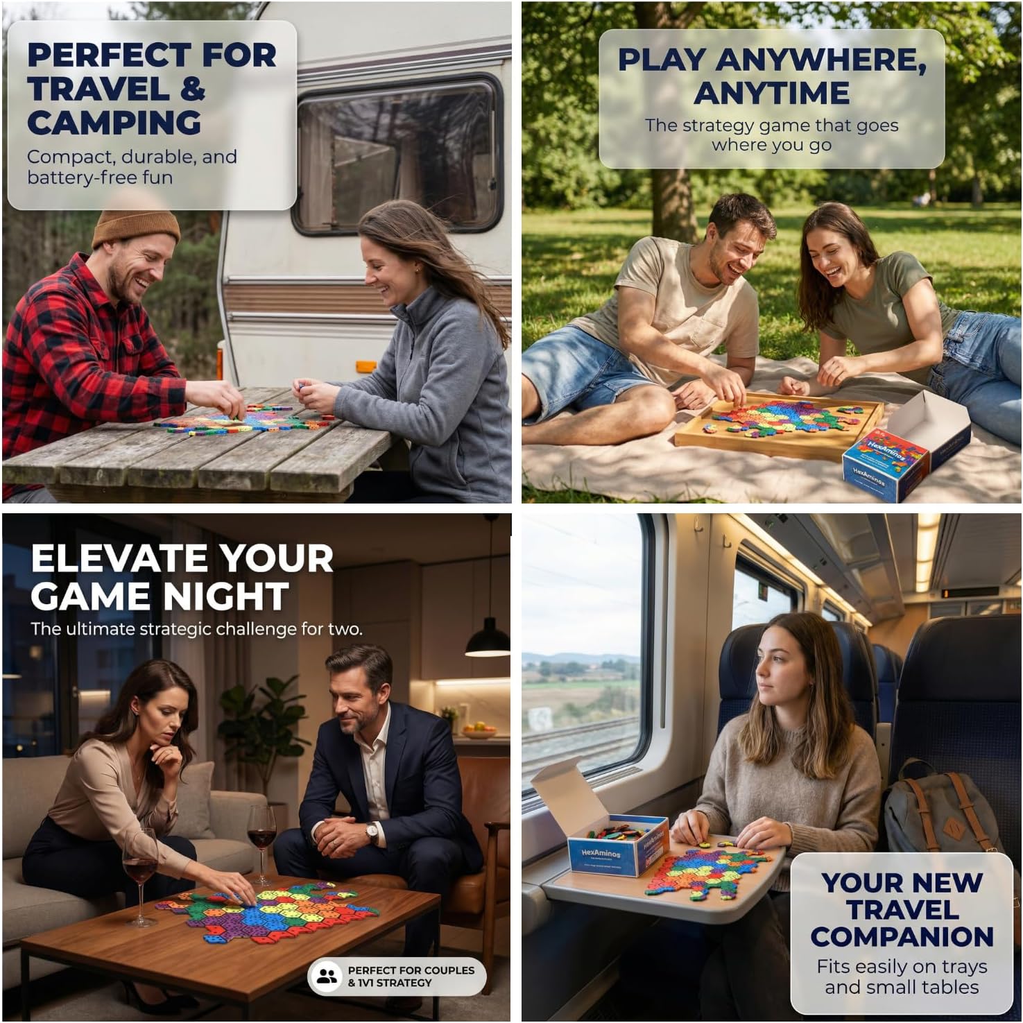 The Infinite Puzzle – Fun Family Board Games for Adults & Teens Alike, Travel & Strategy Puzzle Game for Family Game Night, Educational Board Games with 450 Nonillion Combinations