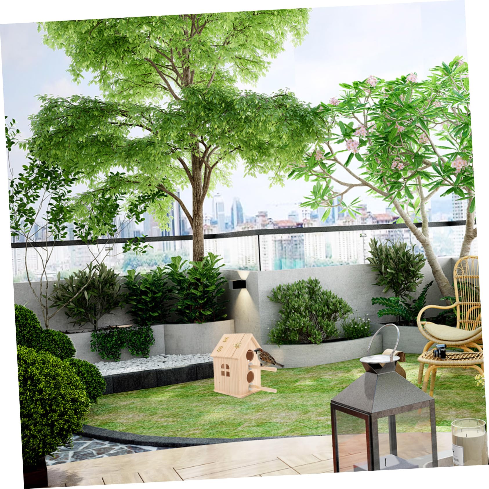 Sosoport Nido per Cocorite e Uccelli Box per Riproduzione e Nidi Habitat Confortevole per Allevamento Uccelli Facile da Installare e Accessori per e