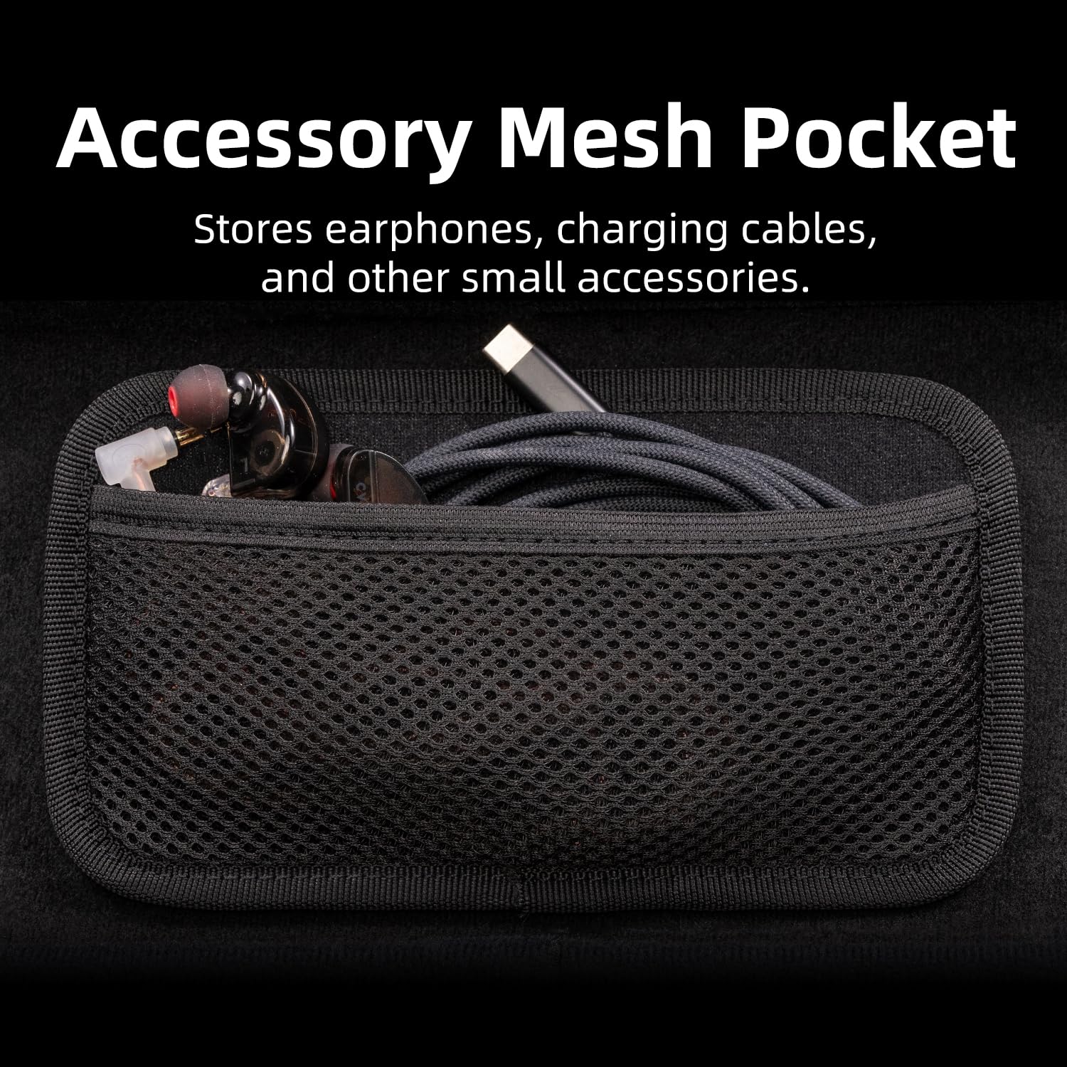 SAVAGE RAVEN by Skull & Co. Maxcarry Case for Nintendo Switch 2: Portable Hard Shell Protective Travel Carrying Case With Huge Storage, NeoGrip, GripCase & Accessories- Black - Image 7