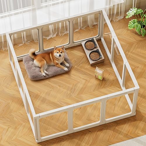 Jalove 24-Inch Acrylic Small Pet Playpen Kit