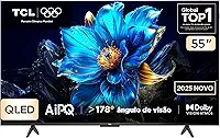 Smart TV TCL 55 Polegadas QLED 4K P7K WiFi Bluetooth Google TV HDR10+ Dolby Atmos Dolby Vision 55P7K