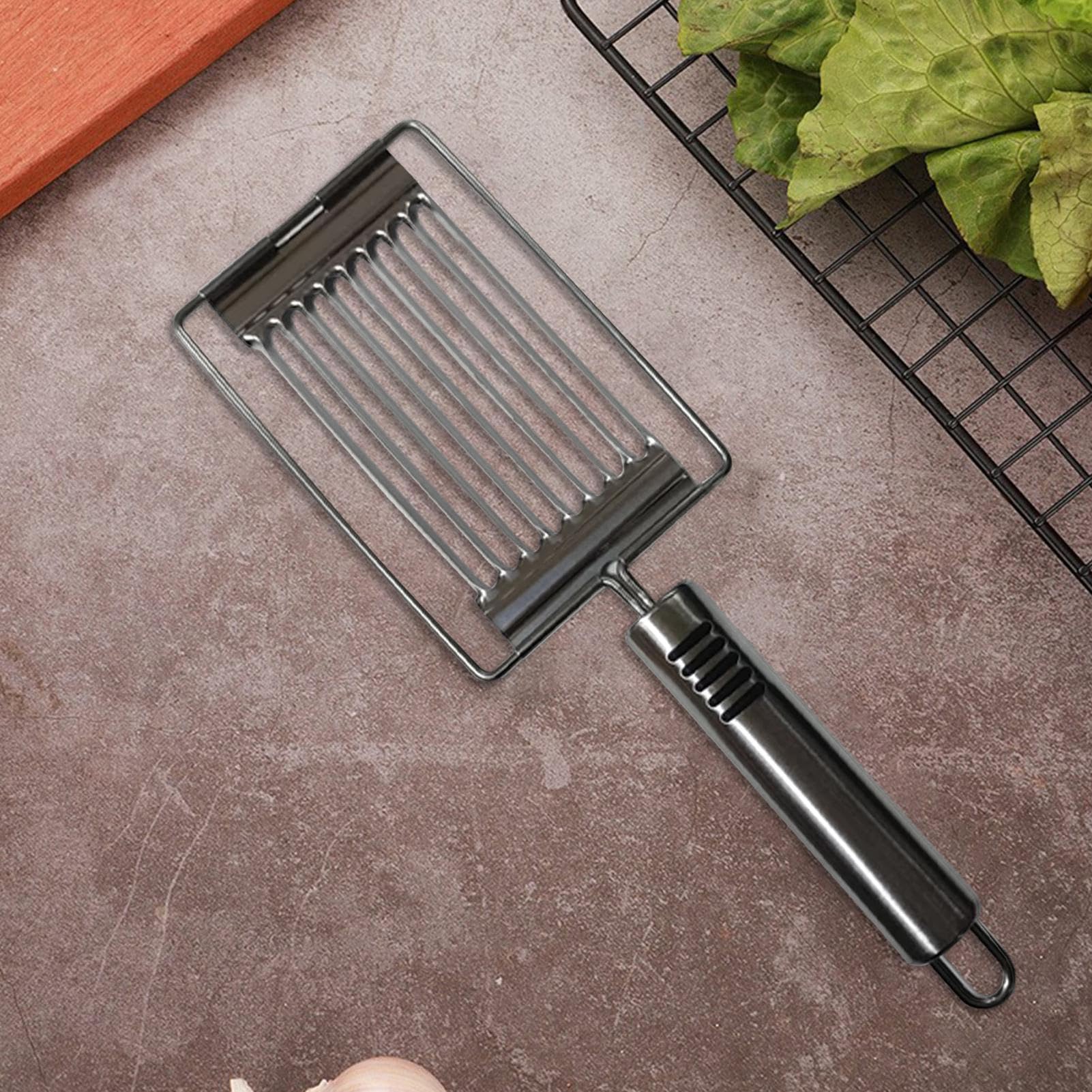 Tomatenklimaanlage, Hand Slicer Handheld Edelstahl gekochte Eierklimaaner