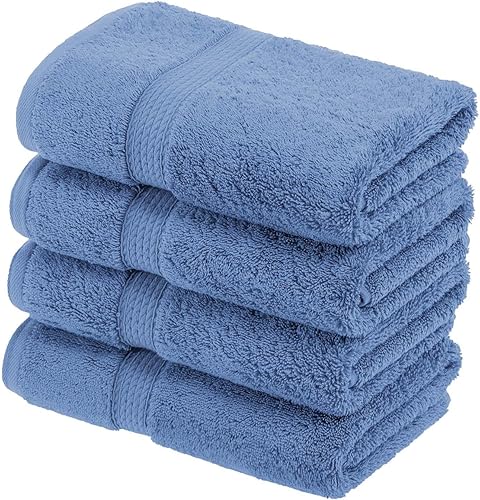 Vista 444 de SUPERIOR - Juego de toallas de algodón egipcio de 28.22 oz/m², incluye 2 toallas de baño, 2 toallas de mano, 2 toallas para la cara, artículos