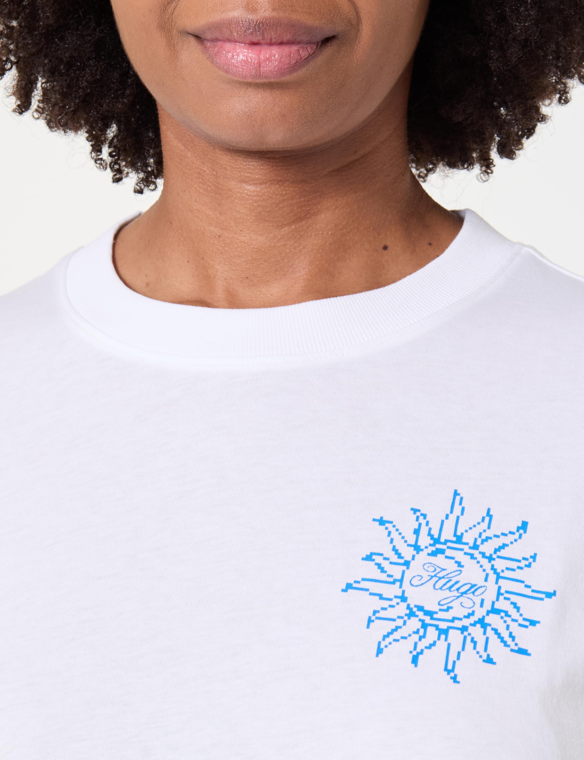 Hugo Oversize_tee_b_5 Camiseta Mujer (Pack de 1)