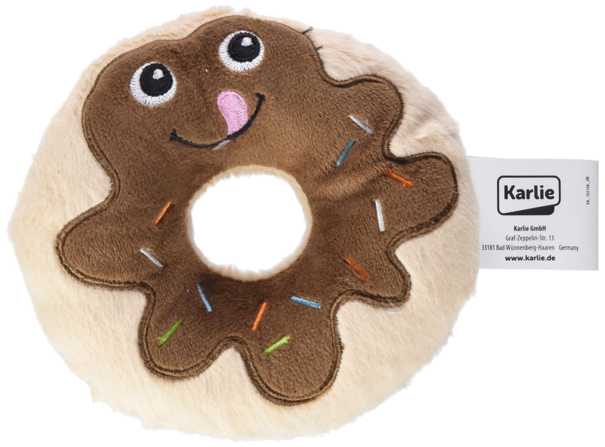 Karlie Zabawka dla psa pluszowa czekolada Donut L: 14 cm brązowy