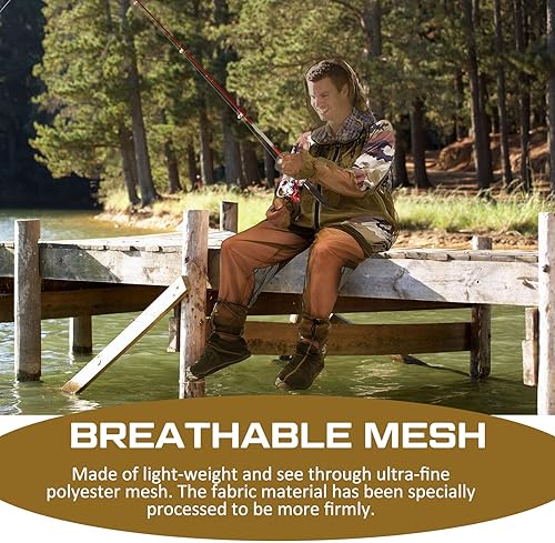 Miniatura 5 de 2 Conjuntos de mosquitero traje de red de garrapatas pantalones chaqueta mitones y calcetines a prueba de insectos cuerpo ropa al aire libre caza