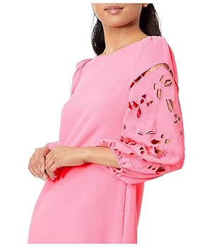 Vince Camuto Women's Signature Crepe Shift Dress with