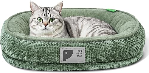 Miniatura 18 de Cama Ortopédica para Gatos para Cachorros, Sofá Cama para Gatos con Espuma de Celdas de Huevo Bolster de Cuatro Lados Camas de Sofá para Perros con