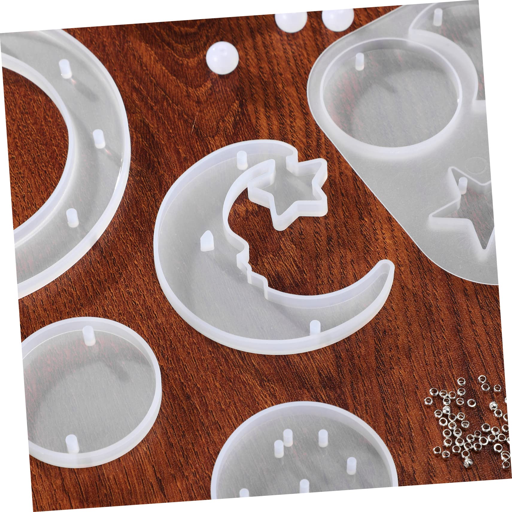 NUOBESTY 4sets Stampo Silicone Per Wind Chimes Kit Diy Completo Per Creare Campanelli Decorativi Materiale Resistente e Flessibile Per Artigianato Creativo
