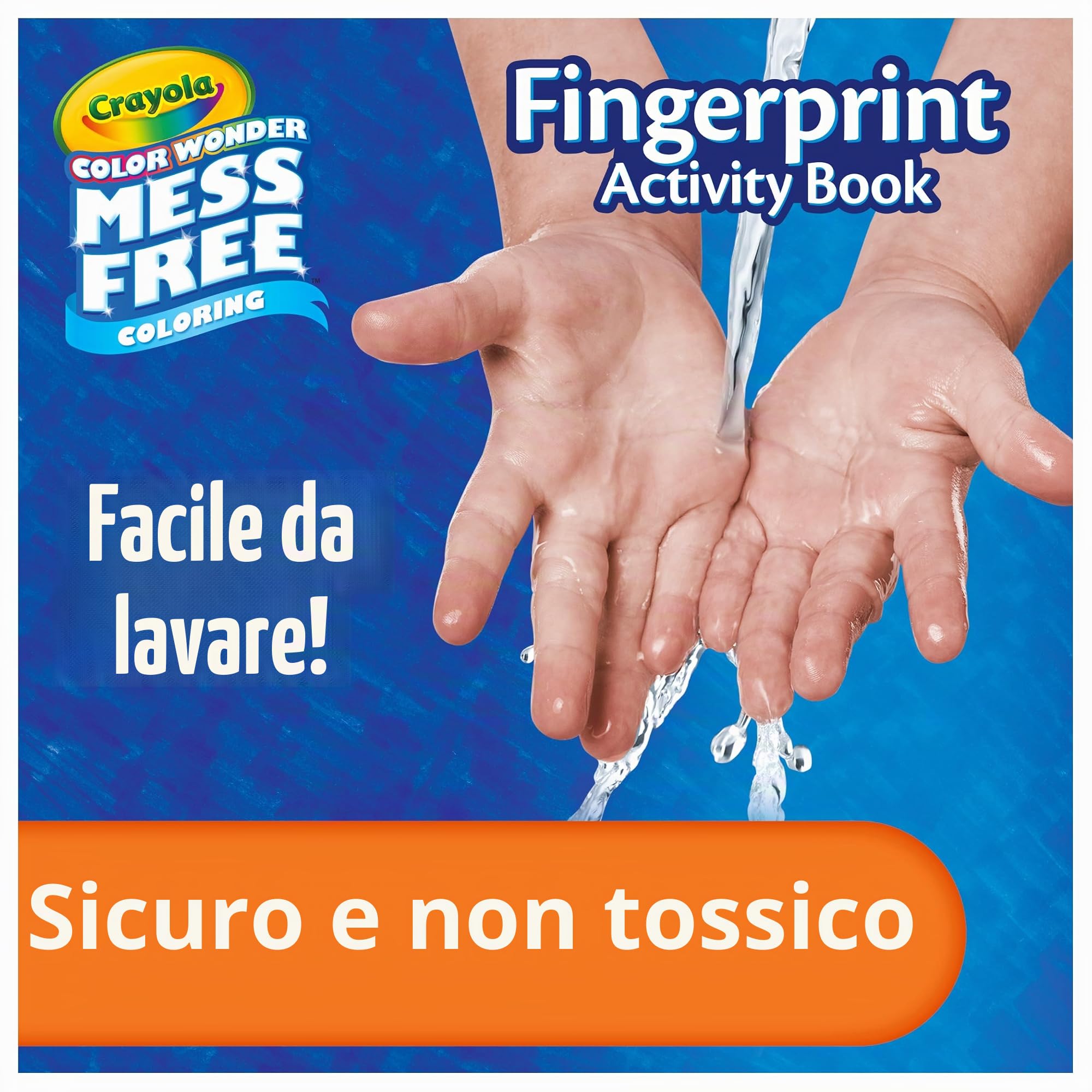 CRAYOLA Color Wonder Mess Free - Set di attività di pittura a inchiostro per impronte digitali, alternativa alla pittura con le dita, regalo per bambini, età 3, 4, 5, 6 anni