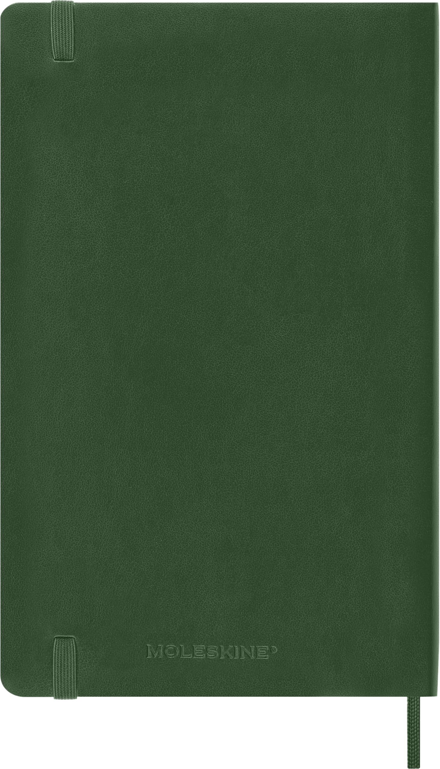 Moleskine 12 Monate Wochen Notizkalender 2026, Large/A5, 1 Wo = 1 Seite, rechts linierte Seite, Weicher Einband, Myrtengrün