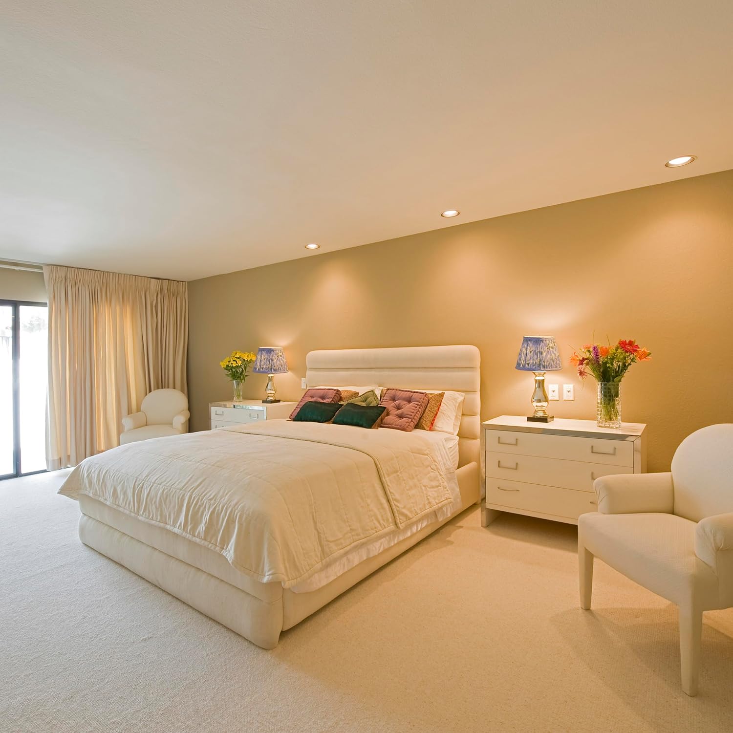 Ridhi Block Print Light Steel Blue Lamp Shade 4" Top x 5" Bottom x 6" Slant Set of 2 Handmade Pleated Cotton Lampshade, Fits E26/E27 Base Table Lamps Boho Vintage Decorative For Bedroom, Living Room