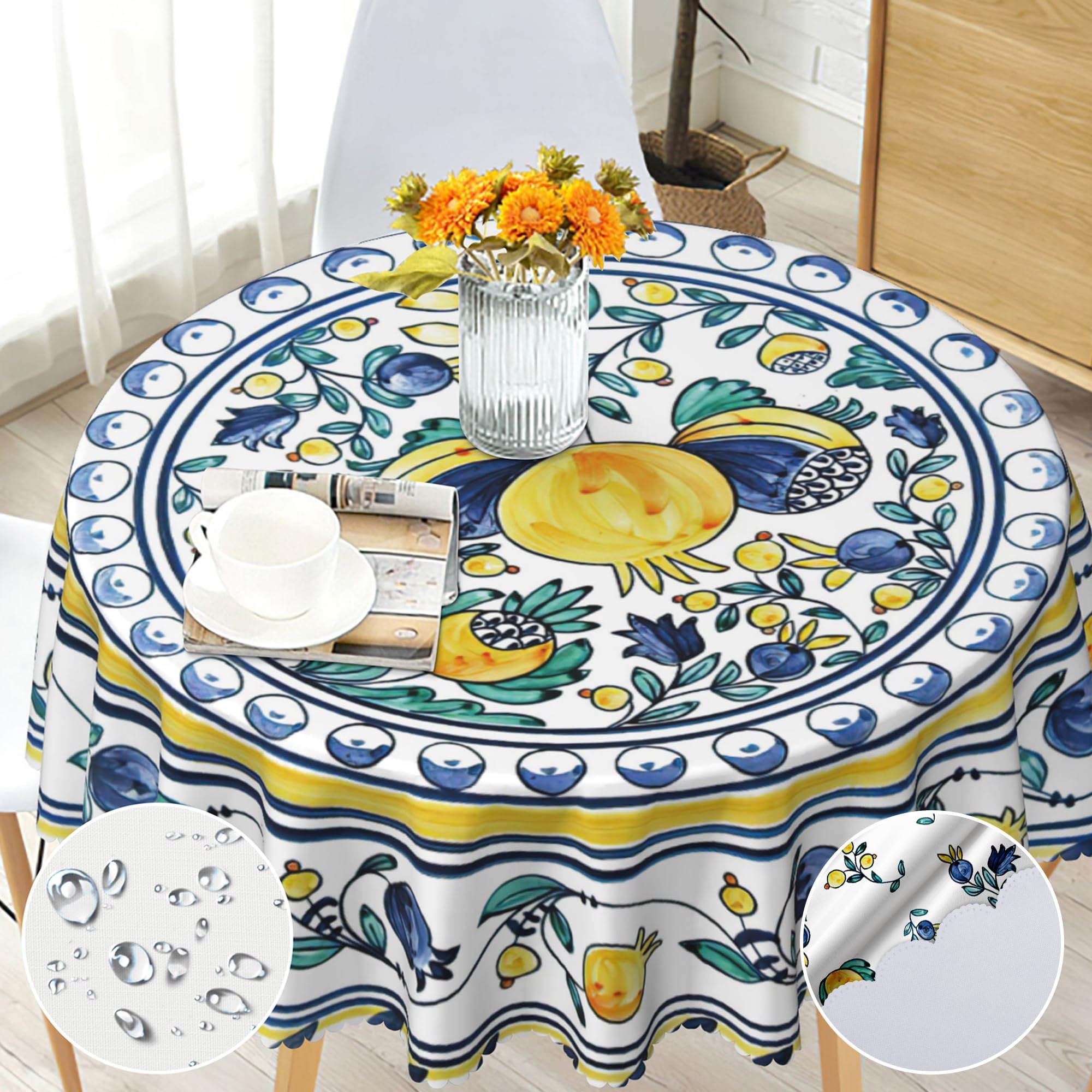 Mandarines Rouille Tablecloth main image 1