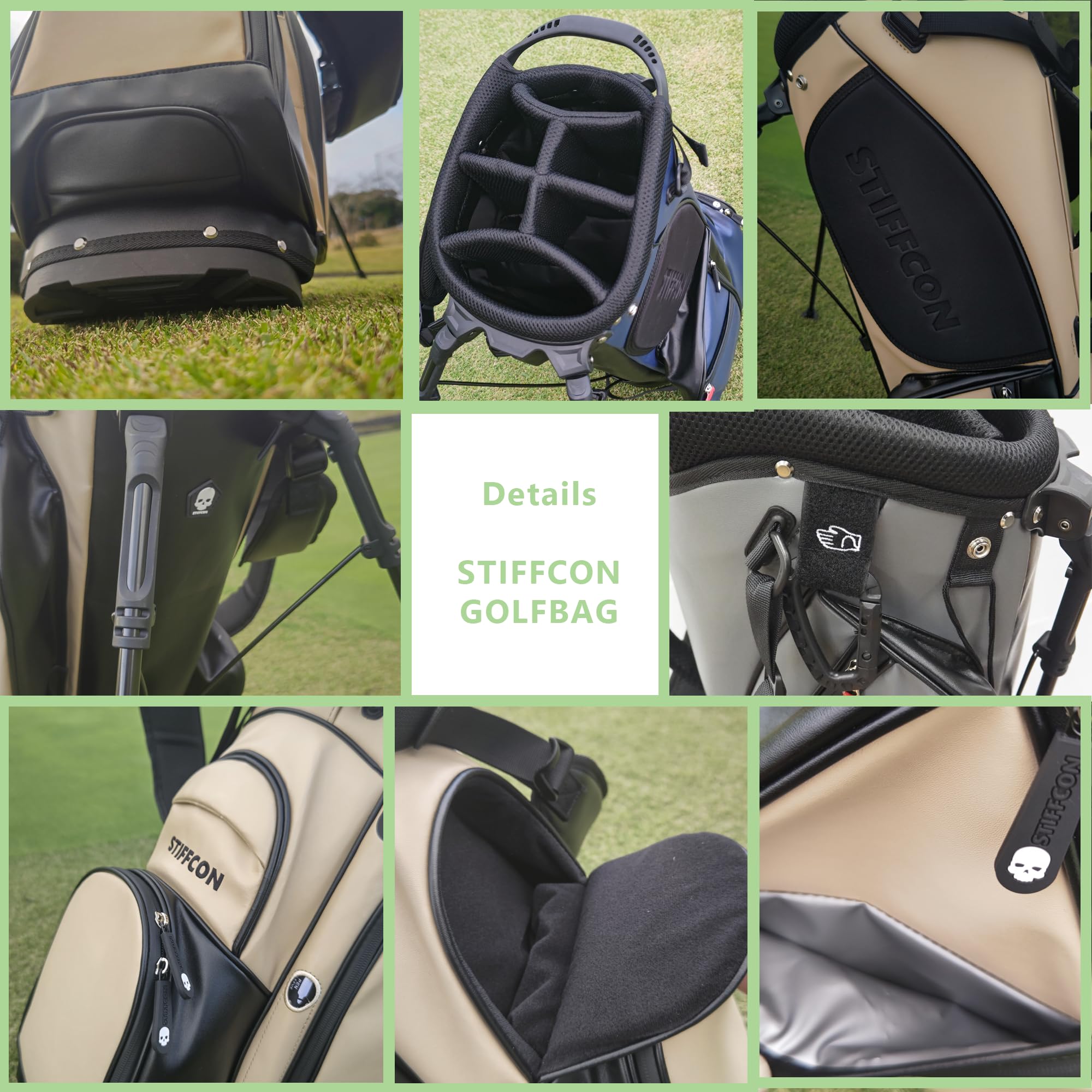 Amazon | GOLF STAND BAG_PLAIN GRAY/スタンドキャディバッグ プレーン