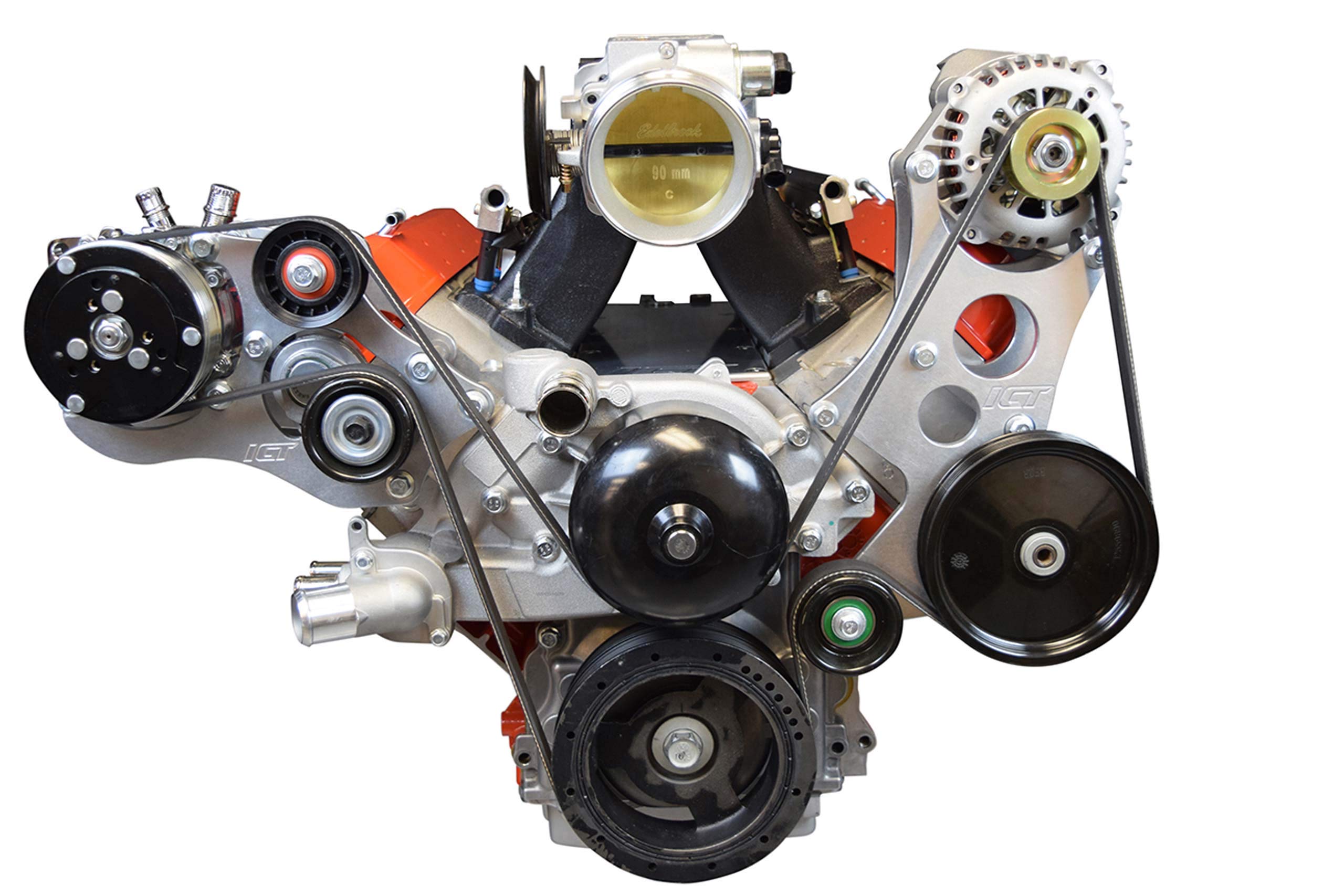 アクセサリー LS Corvette LS High Mount Alternator & Power Steering Pump