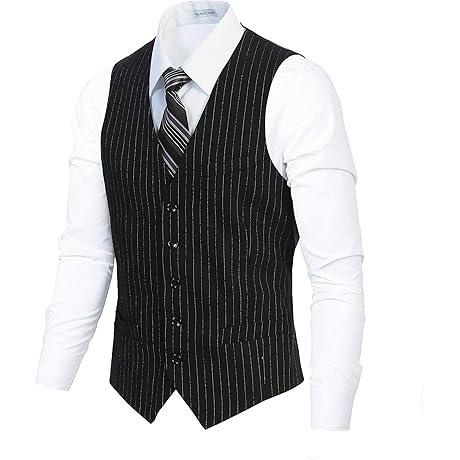 Men's Dapper Striped Vest: A Timeless Classic for Sharp Attire