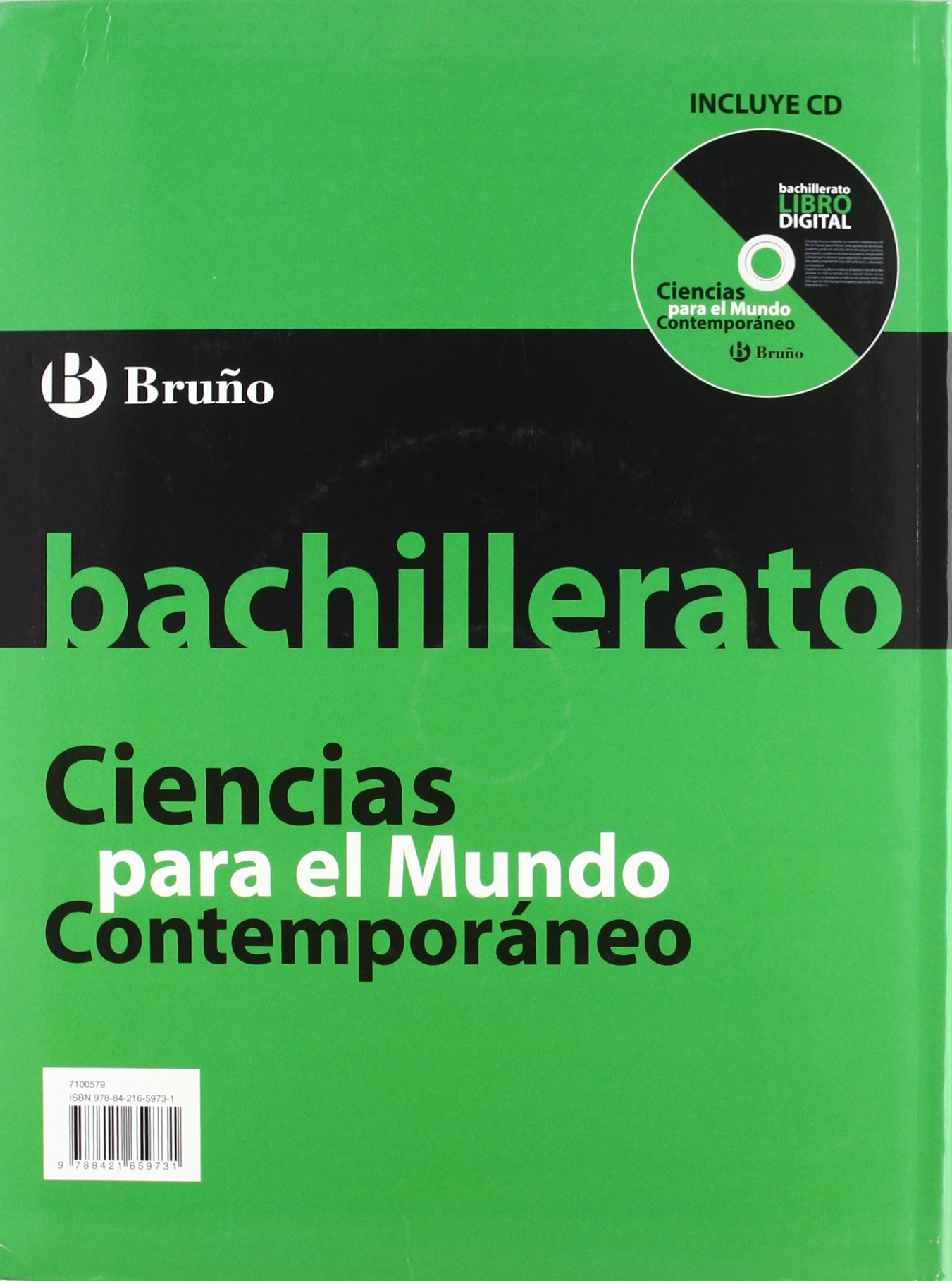 Ciencias para el Mundo Contemporáneo Bachillerato - 9788421659731