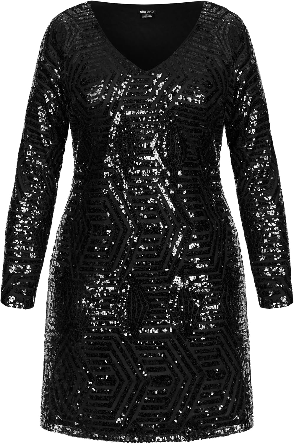 City Chic Plus Size Dress - Bright Lights