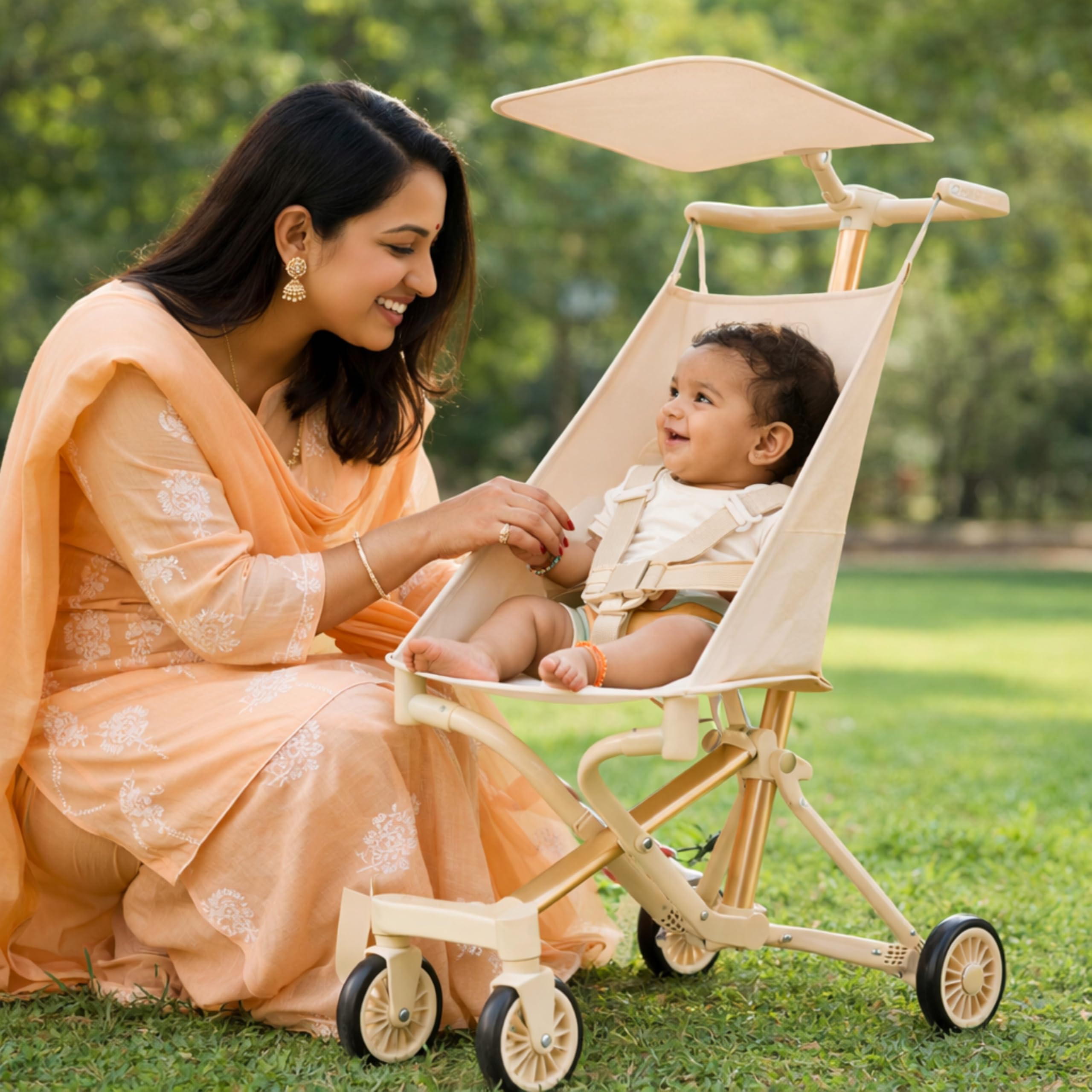 Urban Glide T3 – The Featherweight Champion Stroller - Beige-image-27