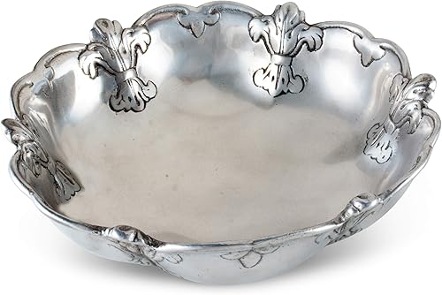 Miniatura 3 de Arthur Court Designs - Cuenco de aluminio para servir ensalada, estilo sureño, decoración clásica de 10 pulgadas de diámetro