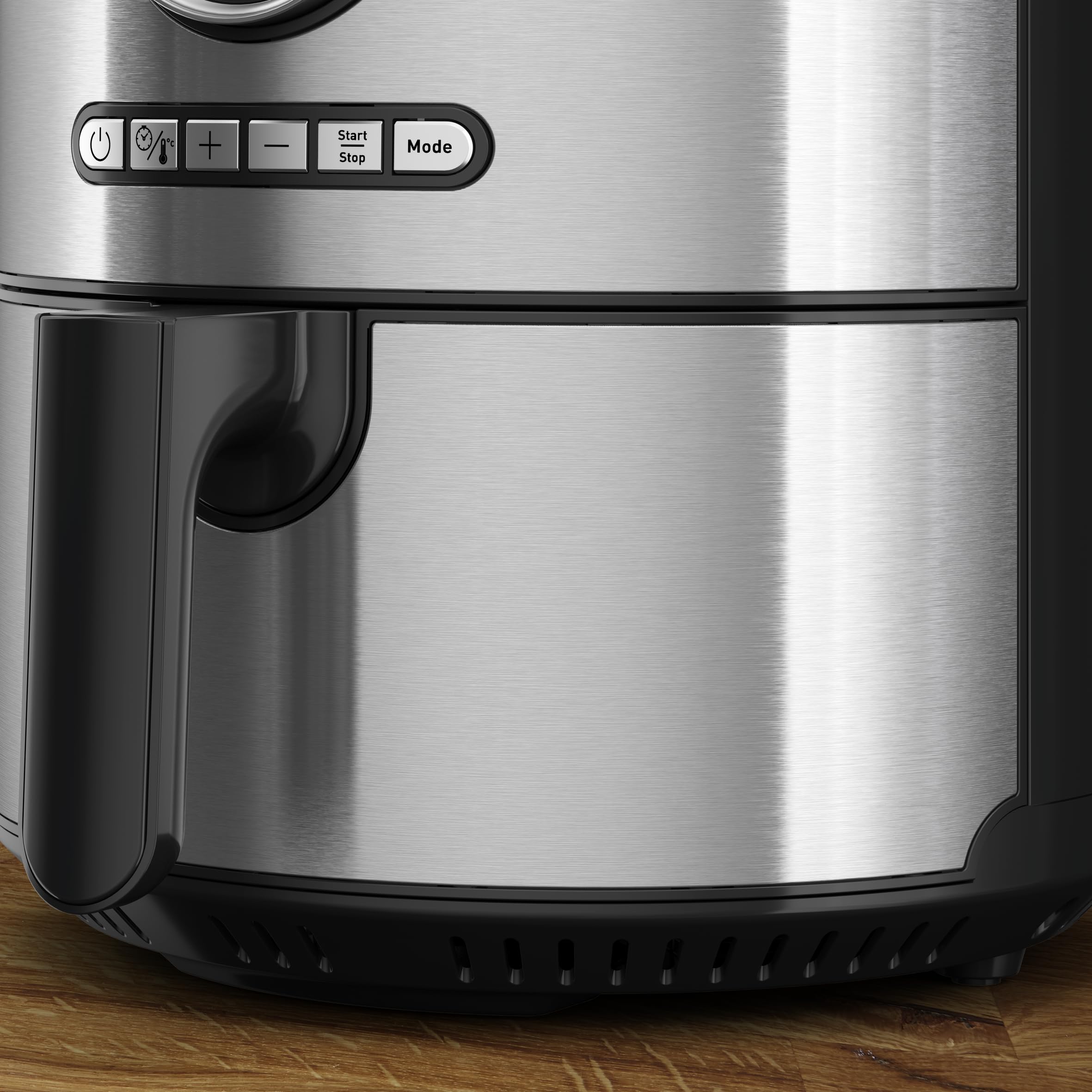 Jamie Oliver by Tefal EY11JD10 Freidora de aire caliente, 1630 W, capacidad XL (4,2 L), ajuste de temperatura de 80 °C a 200 °C, pantalla táctil, 8 programas automáticos, acero inoxidable