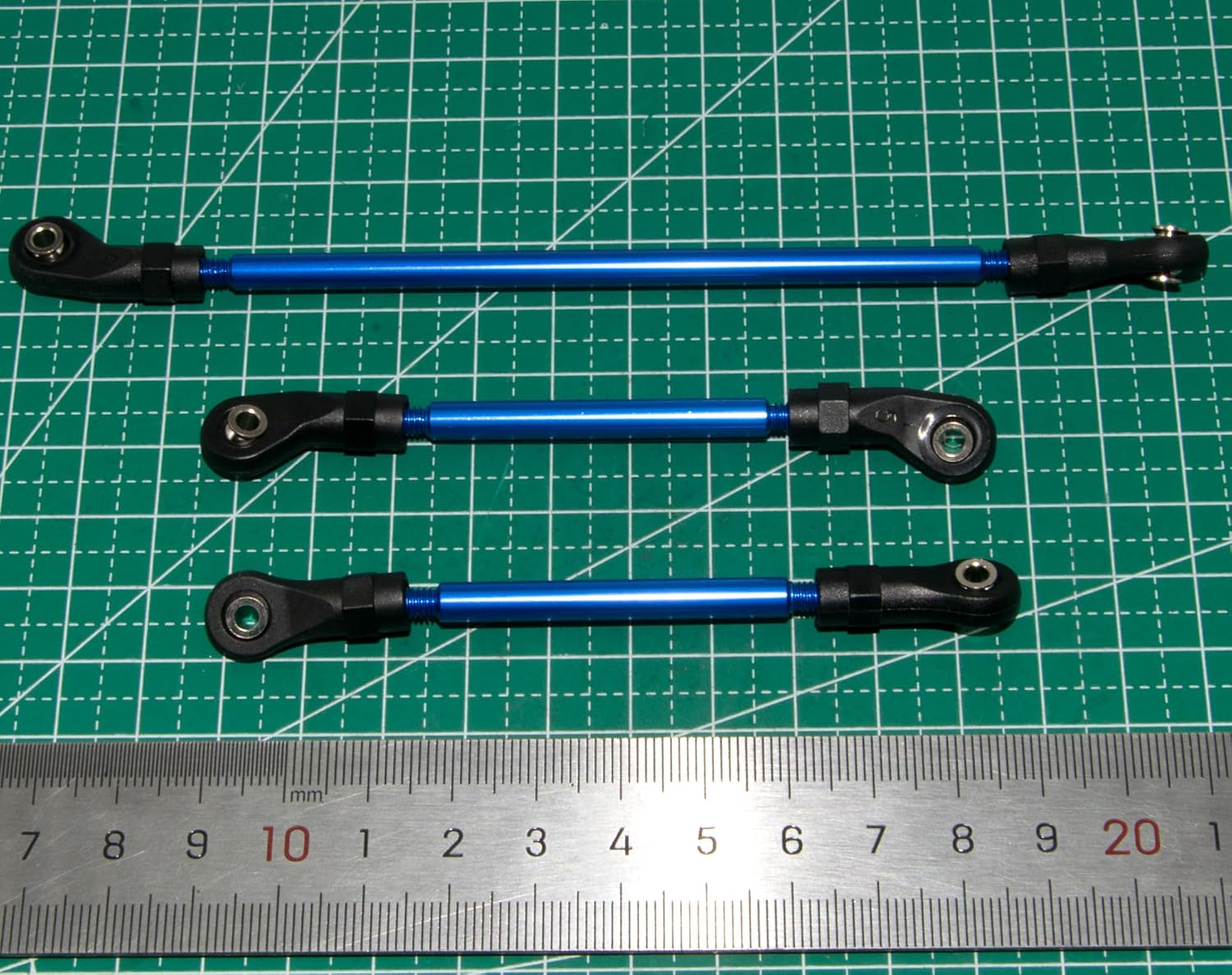 8146 Steering Pan Drag Link Compatible with Traxxas TRX-4 Upgrade 8140R 8146R Rc Car Aluminum Alloy TRX4 Part Replacement(Blue)