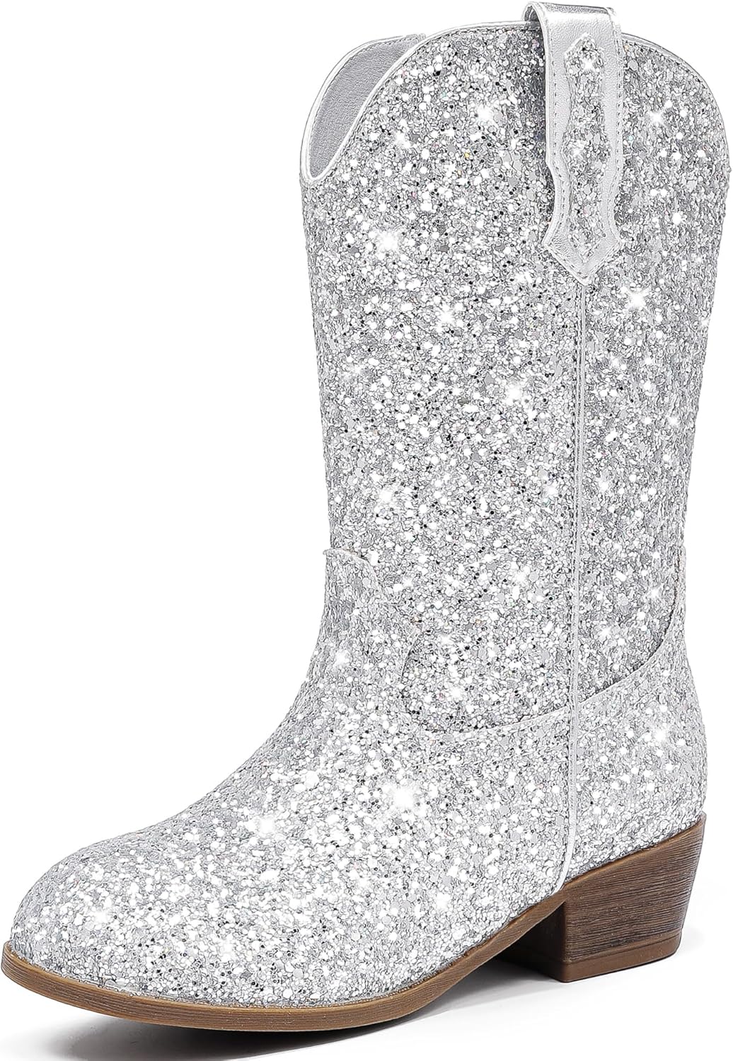 Glitter Girls Cowgirl Boots Sparkly Cowboy Dress Boots For Toddler To Big Kid Mid Calf Pointed Toe Party Birthday Horse Riding Glitter Girls Cowgirl Boots Sparkly Cowboy Dress Boots For Toddler To Big Kid Mid Calf Pointed Toe Party Birthday Horse Riding