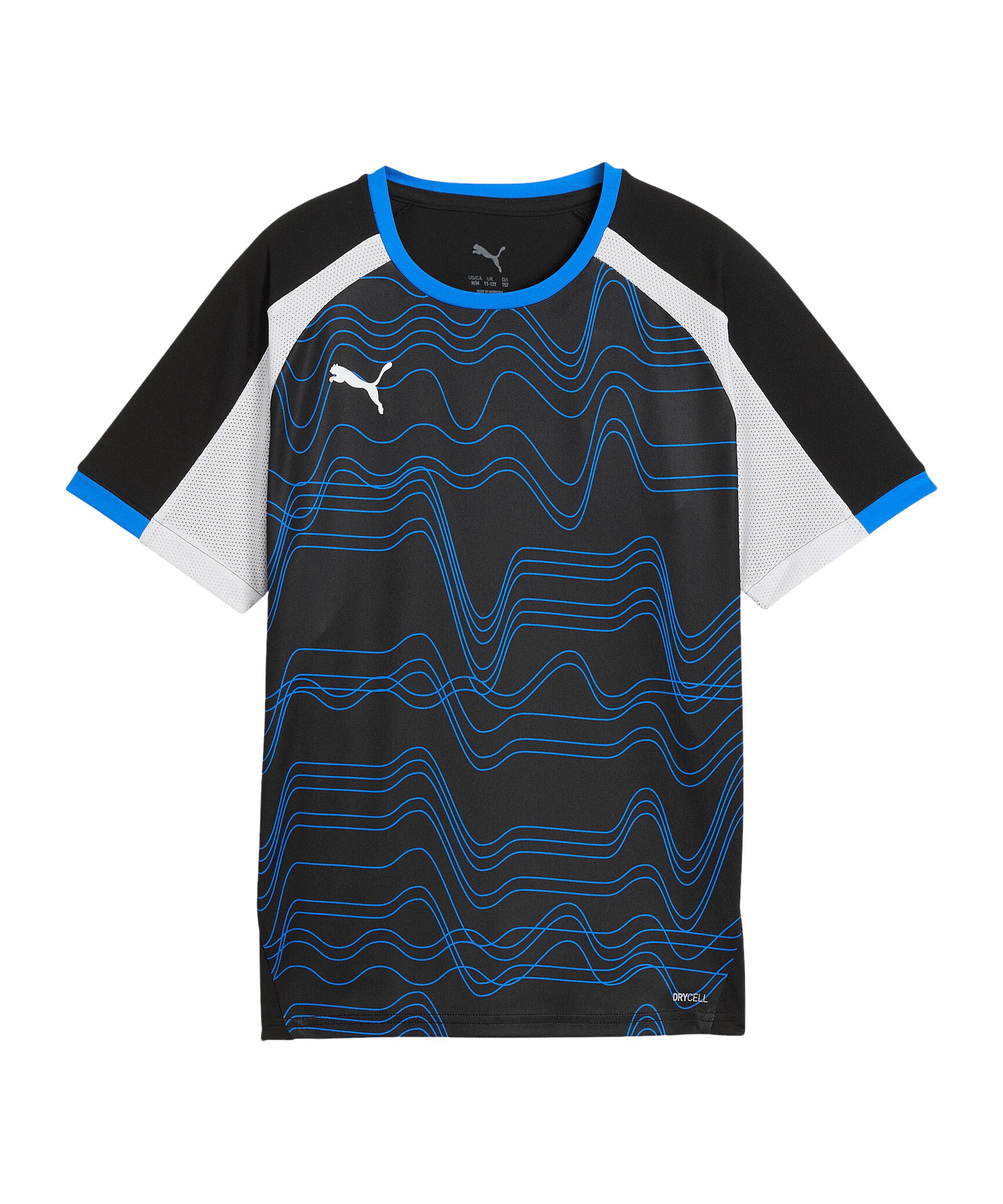 Puma Junior Individual Liga Graphic Jersey, Black, Size 5-6 Years