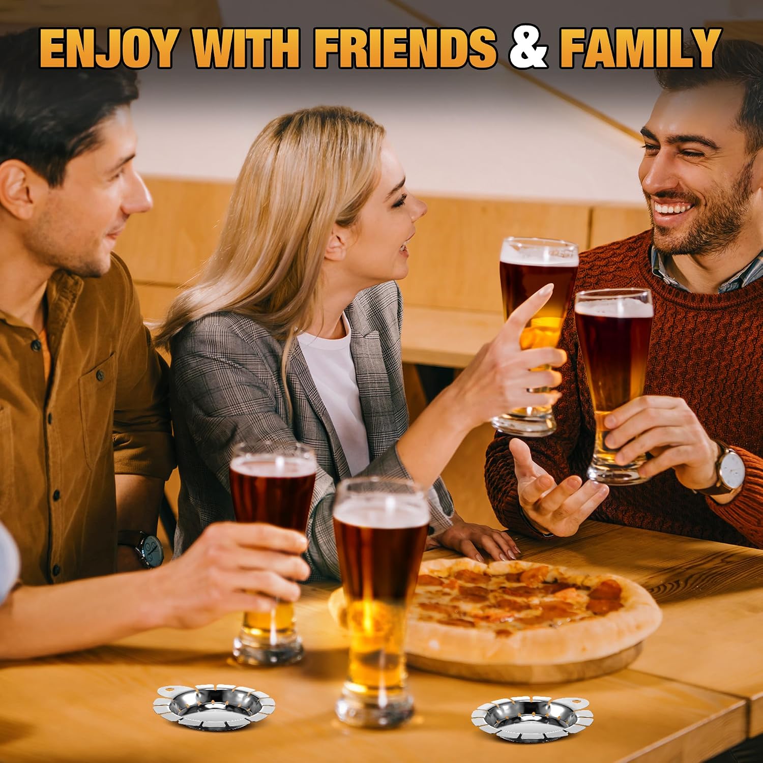 Enhon 2Pack Black and Tan Beer Layering Tool, Pouring Steel Layering Tool