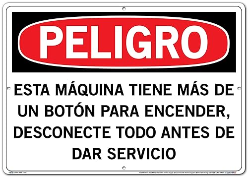 VESTIL SEÑAL DE PELIGRO SI-D-35-E-PS-040-S POLIESTIRENO 0.040 pulgadas, tamaño total 20.5 pulgadas de ancho x 14.5 pulgadas de alto. Esta máquina