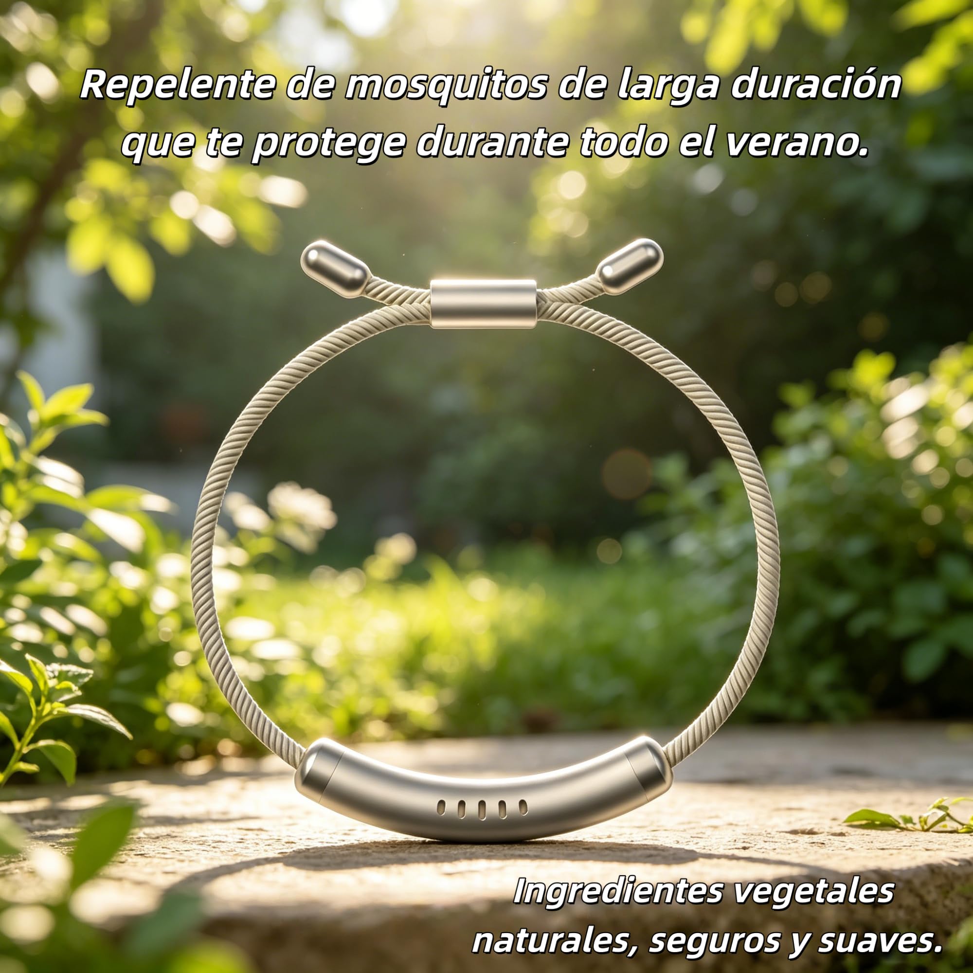 Pulsera Repelente de Mosquitos, Esencial Natural con 12 Palos repelentes de Mosquitos de Repuesto Pulsera de Insectos Rango de Pulsera de protección de 3 Metros,pulsera antimosquitos