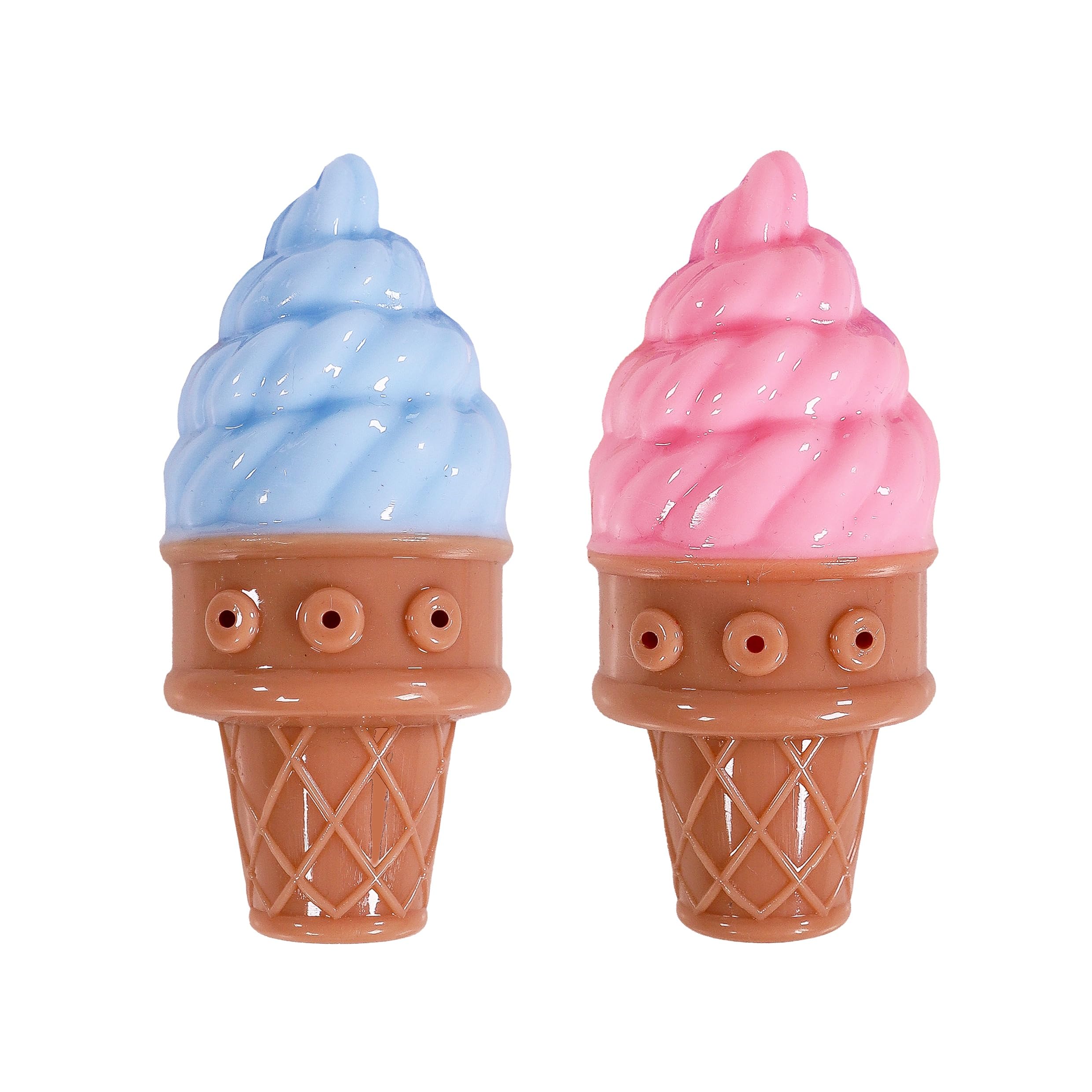 Rosewood Cooling Fill 'n' Freeze Ice Cream Toy for Dogs - TPR Dog Toy, Fill and Freeze for Summer Fun, Outdoor and Indoor Play for Dogs and Puppies, Teething Chew Toy, Assorted Blue or Pink, 1pc