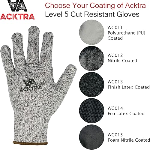Miniatura 3 de Guantes de trabajo de seguridad resistentes a cortes de nivel 5, 6 pares