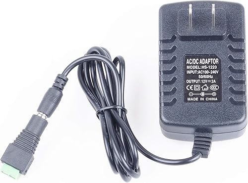 Miniatura 6 de Adaptador de fuente de alimentación CC 12V 2A, CA 100-240V a CC 12 voltios 2 amperios, fuente de alimentación conmutada para tiras de luces LED de
