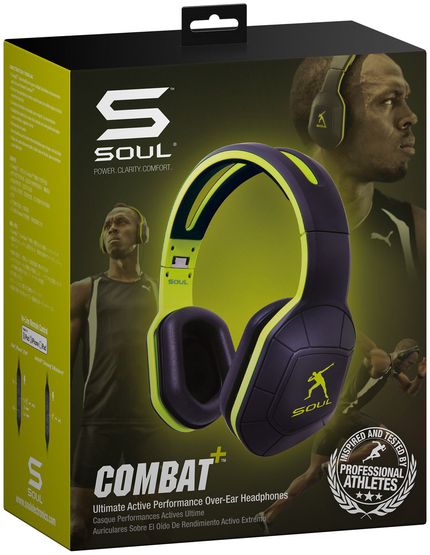 Soul Combat+ Casque de Sport de première qualité pour Les Pros et Les athlètes, Vert Clair