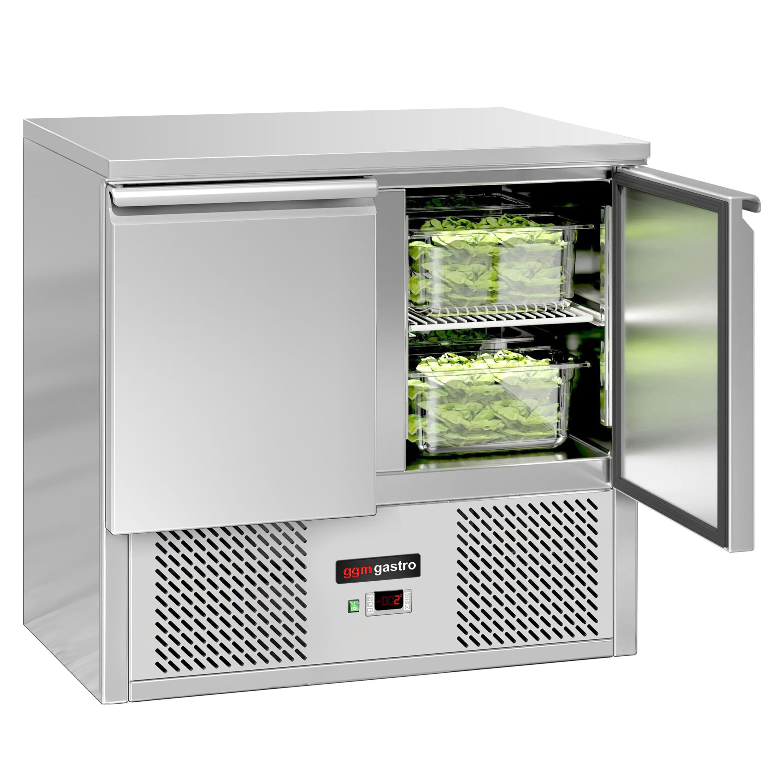 GGM Gastro | SAG97END#07 | Kühltisch ECO - 900x700mm - mit 2 Türen