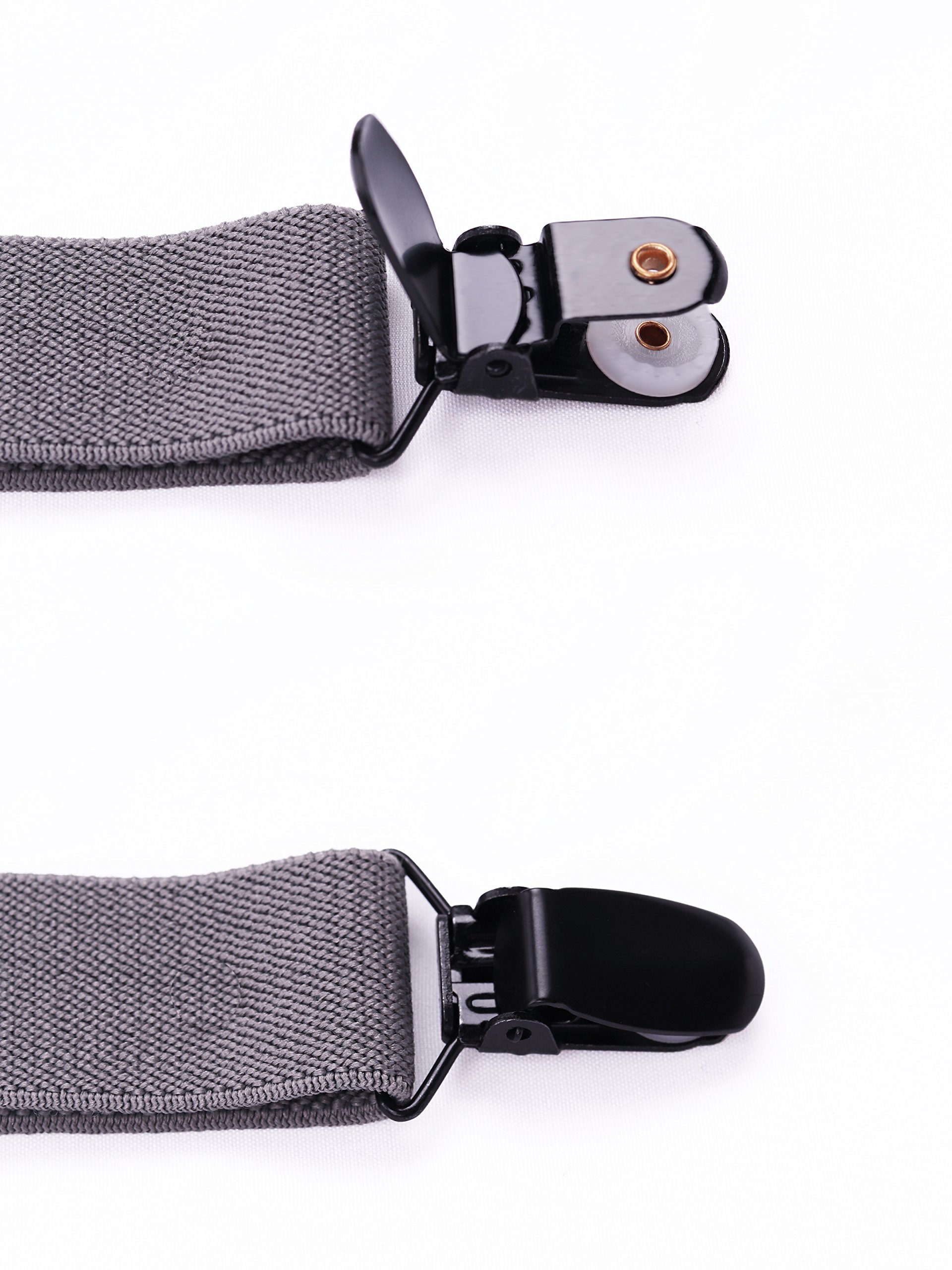 Tirantes Pajaritas Conjunto 3 Negro Clips Y-forma Elástico para Niños Bebé 1-5 Años
